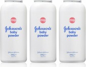 Johnson's Baby Puder 3x200 g - zasypka dla niemowląt – zdjęcie 1