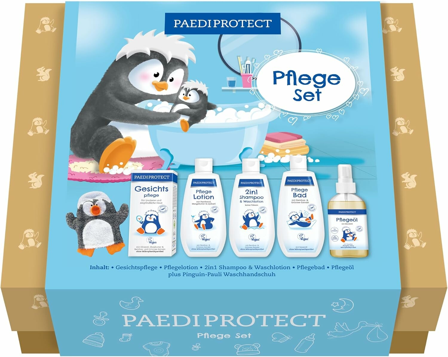 PaediProtect Zestaw pielęgnacyjny w pudełku - kosmetyki dla niemowląt i dzieci