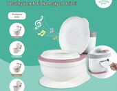 HERAWI Nocnik interaktywny z muzyką - różowy nocnik edukacyjny dla dzieci – zdjęcie 2