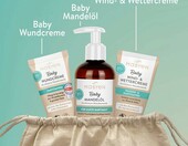 Mabyen Zestaw pielęgnacyjny dla niemowląt - 3 naturalne kosmetyki w woreczku – zdjęcie 2