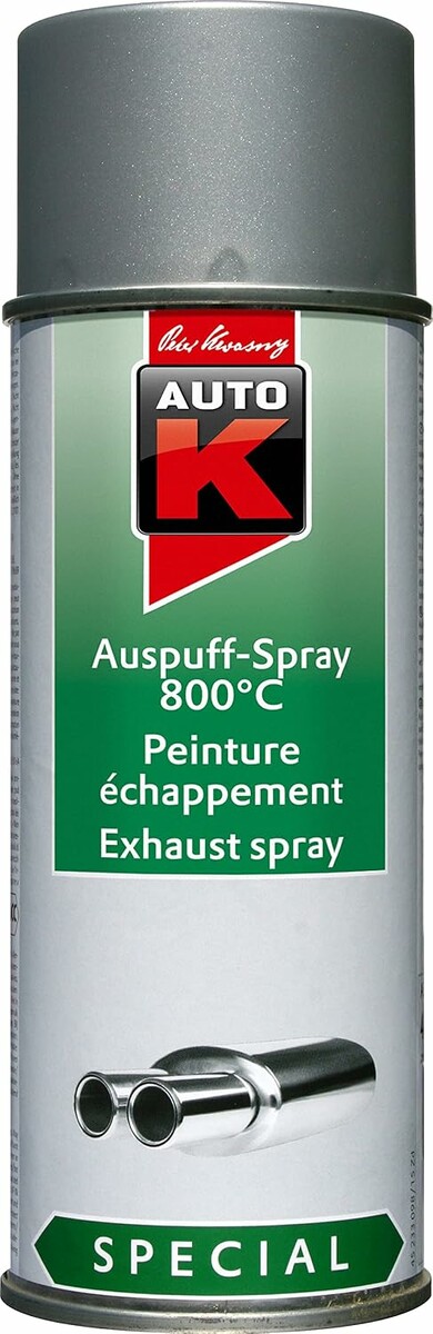 Auto-K lakier żaroodporny do rury wydechowej srebrny 800°C, 400 ml