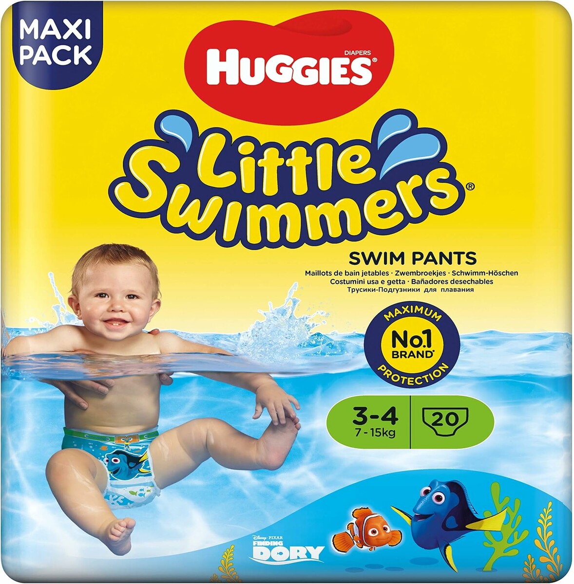 Huggies Little Swimmers pieluchy do pływania rozmiar 3-4, 20 szt.