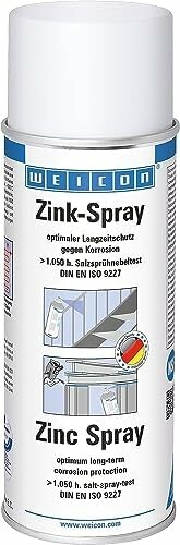 WEICON Spray cynkowy 400 ml – farba antykorozyjna do metalu, szary