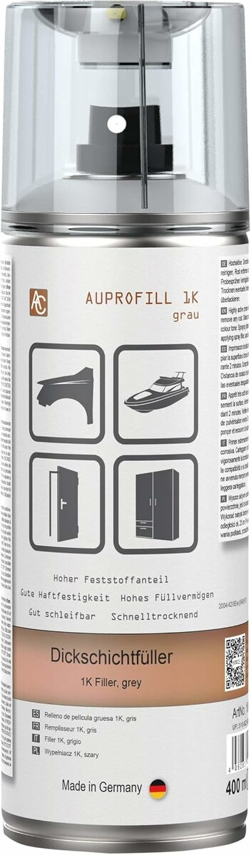 AUPROTEC AUPROFILL 1K 400 ml – reaktywny podkład wypełniający, szary