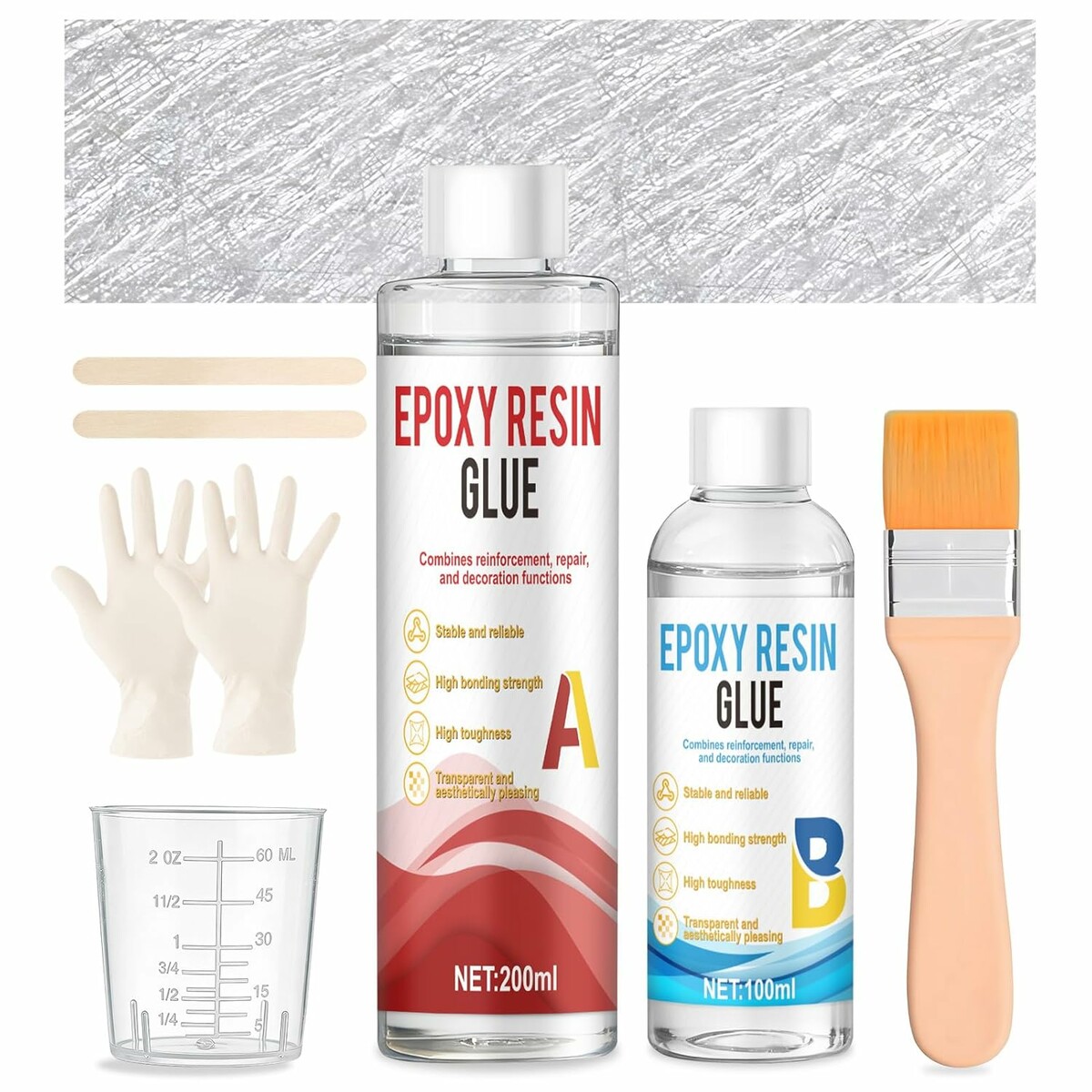 WEILAOK Żywica epoksydowa z matą z włókna szklanego 300 ml – do naprawy karoserii