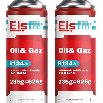 Zamiennik gazu R134a 2x235g Eisfro – stan: nowy