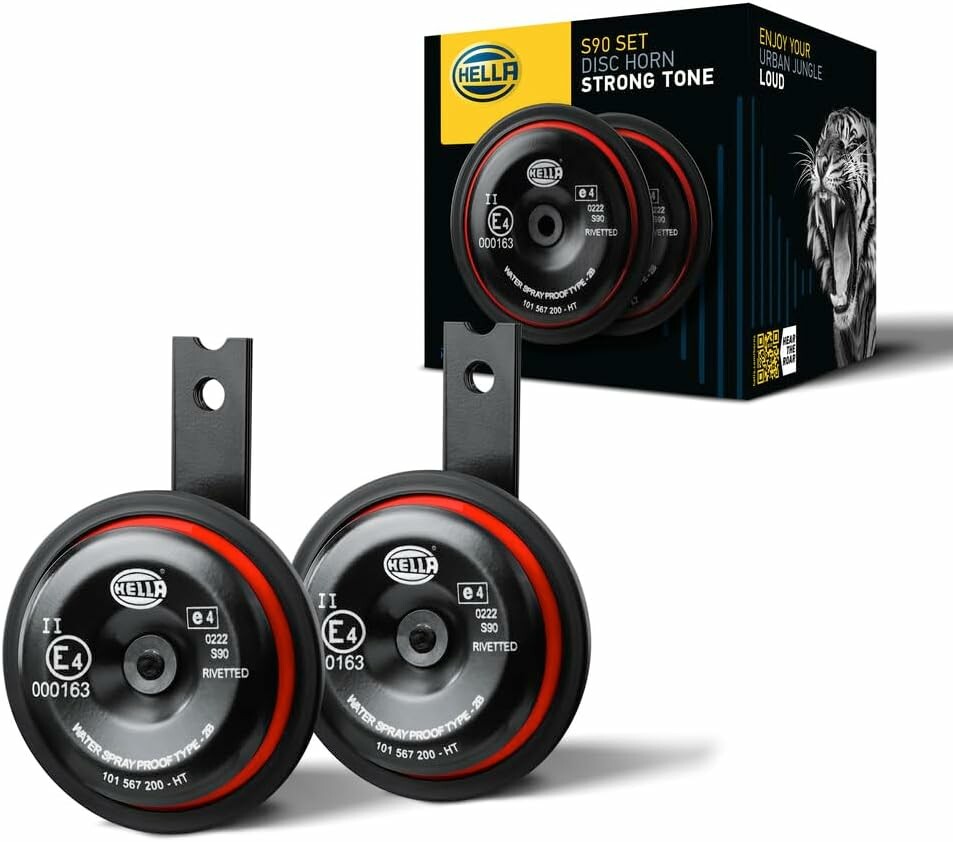 HELLA Klakson Style Horn S90 Set 12V 111dB – komplet