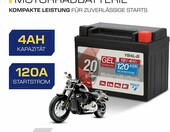 Cartec Akumulator motocyklowy YB4L-B 4Ah 120A – żelowy – zdjęcie 2
