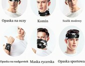 Xinda Chusta wielofunkcyjna motocyklowa – bandana na twarz, UV – zdjęcie 4