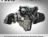 PowerMotor gaźnik PD24J 24mm do silników GY6 125-150cc quad/ATV, z filtrem i kolektorem – zdjęcie 4