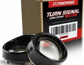 FLYINGWING klosze kierunkowskazów motocyklowych 2" przezroczyste do Harley-Davidson, 2 szt. – zdjęcie 1