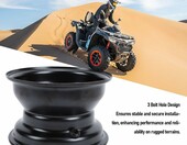 Akozon felga stalowa 16x8-7 do quada, 3 otwory, czarna – zdjęcie 3