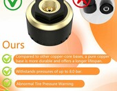 TECKZOON Czujniki ciśnienia w oponach TPMS do motocykla, 4 szt. – zdjęcie 2