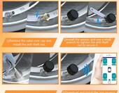 TECKZOON Czujniki ciśnienia w oponach TPMS do motocykla, 4 szt. – zdjęcie 4