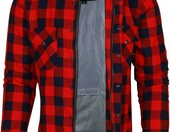 Bikers Gear Australia – motocyklowa koszula flanelowa z kevlarem, czerwono-czarna 2XL – zdjęcie 1