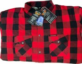 Bikers Gear Australia – motocyklowa koszula flanelowa z kevlarem, czerwono-czarna 2XL – zdjęcie 4