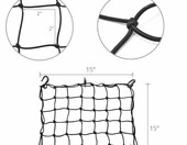 MICTUNING siatka bagażowa motocyklowa 40x40 cm z 6 haczykami – zdjęcie 4