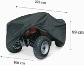 Pokrowiec ochronny na quada Delixike 223x106x99 cm, wodoodporny – zdjęcie 2
