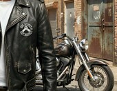 Naszywka motocyklowa "Give Respect to Get Respect" – do naprasowania/przyszycia – zdjęcie 3