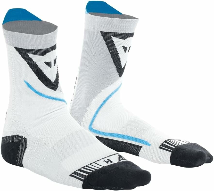 Dainese Dry Mid Socks – letnie skarpety motocyklowe, czarno-niebieskie