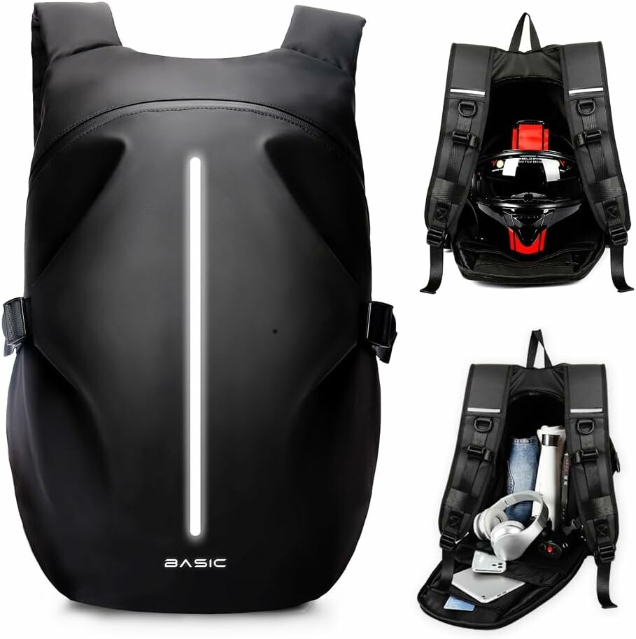 Plecak motocyklowy HYC00 z przegrodą na kask, wodoodporny