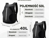 Plecak motocyklowy HYC00 z przegrodą na kask, wodoodporny – zdjęcie 3