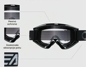 O'NEAL B-Zero V.22 – gogle motocyklowe crossowe, przezroczyste szkło – zdjęcie 3