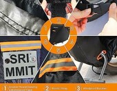 Pokrowiec na motocykl SRIMMIT 420D, wodoodporny, z okienkiem tablicy – zdjęcie 4
