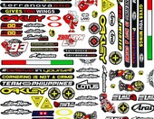 Zestaw naklejek winylowych motocyklowych, 3 szt. – zdjęcie 1