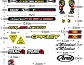 Zestaw naklejek winylowych motocyklowych, 3 szt. – zdjęcie 3