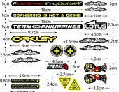 Zestaw naklejek winylowych motocyklowych, 3 szt. – zdjęcie 4