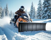 Wiltec Pług do śniegu 140x40 cm do quada i ATV, stal SPCC – zdjęcie 2