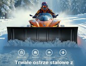 Wiltec Pług do śniegu 140x40 cm do quada i ATV, stal SPCC – zdjęcie 4
