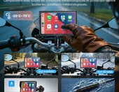 WonVon nawigacja motocyklowa GPS 5 cali z CarPlay i Android Auto – zdjęcie 4