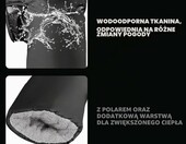 Ocieplacze na kierownicę motocykla – wodoodporne, para, czarne – zdjęcie 4
