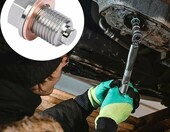 Wohlstand Magnetyczna śruba spustowa oleju M12x1,5 z 5 uszczelkami miedzianymi – zdjęcie 3