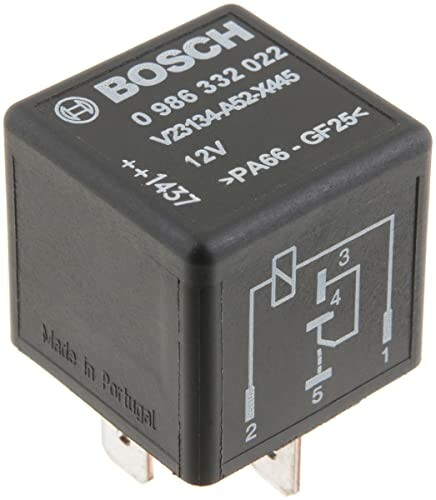 Bosch 0986332022 mini przekaźnik samochodowy 12V 60A, 5-pinowy