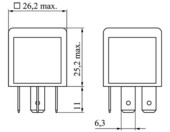 Bosch 0986332022 mini przekaźnik samochodowy 12V 60A, 5-pinowy – zdjęcie 2