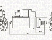 Magneti Marelli rozrusznik 2kW 12V do VW Transporter T5/Multivan – zdjęcie 3