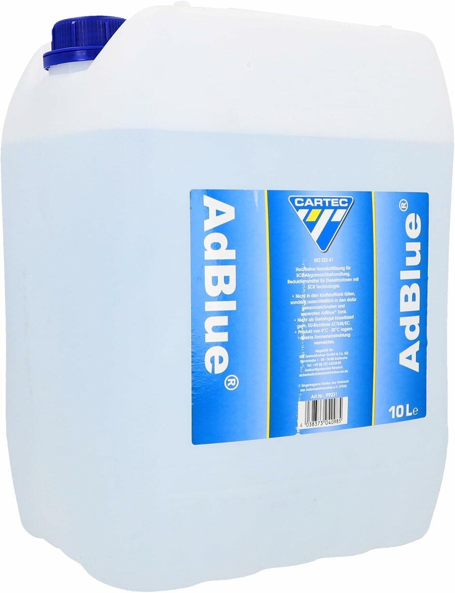 Cartec AdBlue 10 l - plyn mocznikowy SCR do ukladu AdBlue z lejkiem napelniajacym
