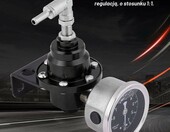 Bediffer Regulator cisnienia paliwa uniwersalny aluminiowy 160 psi z manometrem, czarny – zdjęcie 3