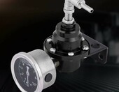 Bediffer Regulator cisnienia paliwa uniwersalny aluminiowy 160 psi z manometrem, czarny – zdjęcie 4