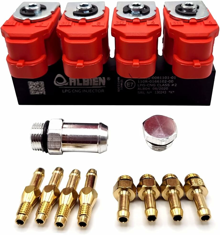 Atiker Wtryskiwacze LPG/CNG Valtek AHC 4-cylindrowe na szynie 3 Ohm do samochodu