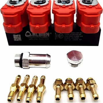 Atiker Wtryskiwacze LPG/CNG Valtek AHC 4-cylindrowe na szynie 3 Ohm do samochodu