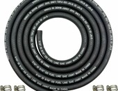 YGQ Waz paliwowy NBR 8 mm 2,4 m - przewod paliwa w oplocie, 10 zaciskow – zdjęcie 1