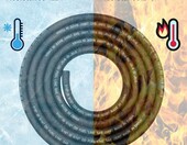 YGQ Waz paliwowy NBR 8 mm 2,4 m - przewod paliwa w oplocie, 10 zaciskow – zdjęcie 5