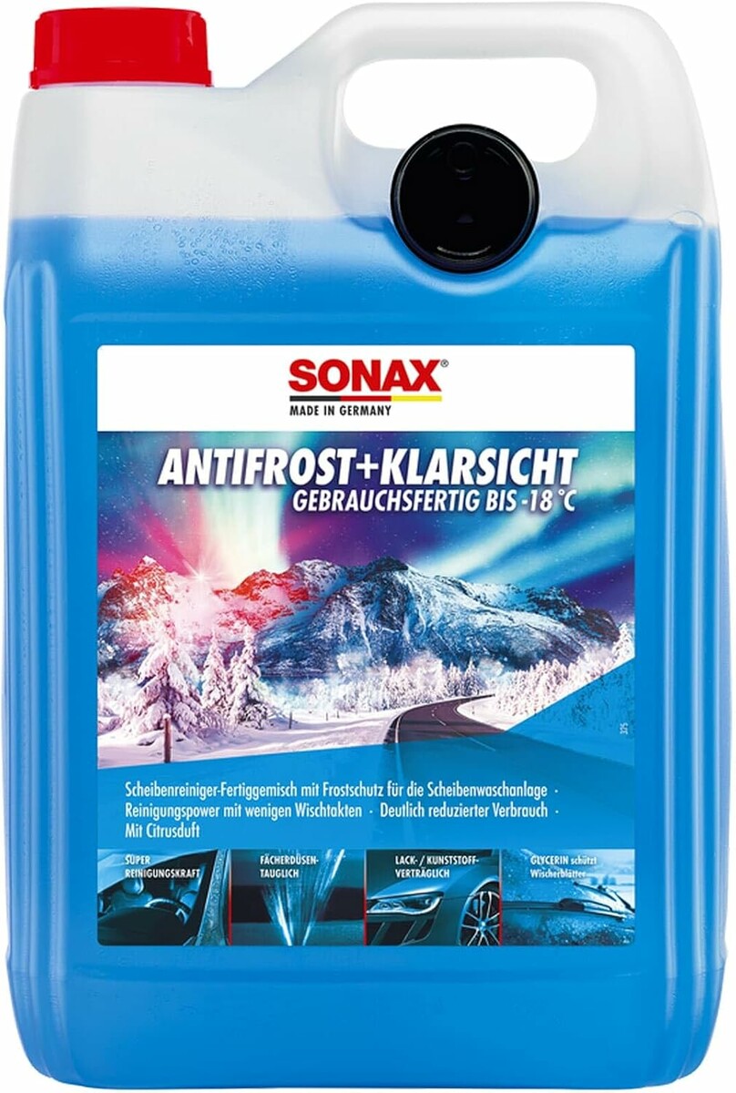 Sonax Płyn do spryskiwaczy zimowy AntiFrost -18°C, cytrusowy, 5L