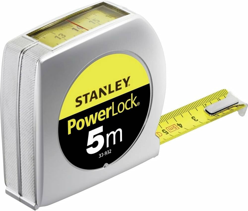 Stanley Powerlock Miarka warsztatowa zwijana 5 m, tasma 19 mm