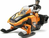 bruder 63101 - model skutera snieznego z figurka kierowcy, skala 1:16 – zdjęcie 3