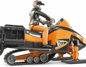 bruder 63101 - model skutera snieznego z figurka kierowcy, skala 1:16 – zdjęcie 4